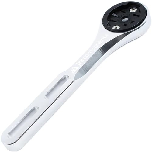 JRC Components Amplitude Underbar Computer Mount for Road & Gravel Bikes | Compatible with Garmin Edge Computers | Lightweight Aero Handlebar Mount for Bicycles (Silver)