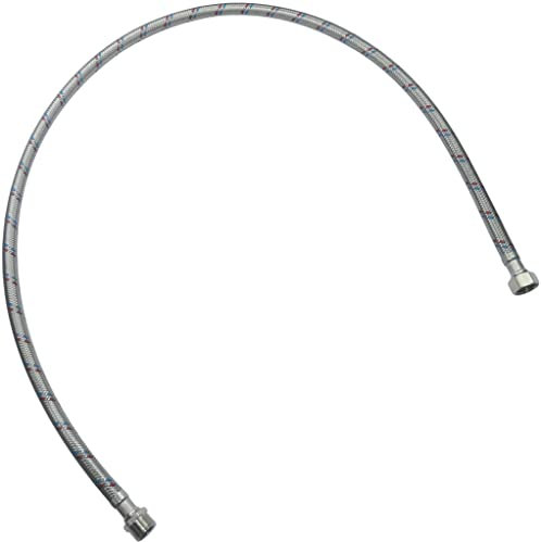 AERZETIX - C51094 - Flexible d'alimentation sanitaire 1000mm 3/8'' mâle/femelle - flexible de raccordement de robinetterie/salle de bain/cuisine/cumulus - tuyau de raccordement flexible