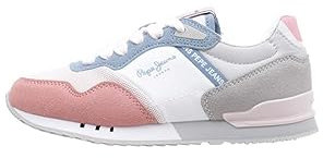 Pepe Jeans London Basic G Sneaker, Washed Rose, 34 EU