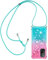 Paekear Handykette für Xiaomi Mi 10T / 10T Pro Hülle, Smartphone Necklace Glitzer Transparent Silikonhülle mit Band - Handyhülle Cover Case mit Stylische Kette zum umhängen, Pink & Blau