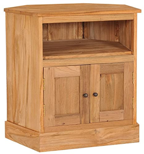 DCRAF Home Products-Eckkommode 60x45x60 cm Teakholz massiv