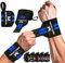 MERCURYAL 2 Handgelenk Bandagen Gym - Wrist Wraps Gym - Handgelenk Bandagen Fitness – Handgelenkbandagen Kraftsport für Fitness, Handgelenkstütze, Bodybuilding, Kraftsport & Crossfit (Schwarz & Blau)