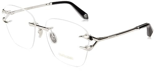 Roberto Cavalli VRC027M 09X7 Panna Pieno Lucido Eyewear Unisex Acetate, Butterfly, 52