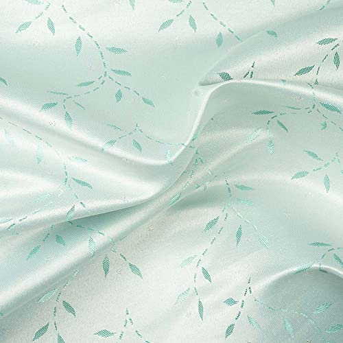 (8,21 /m2) Stoff Jacquard türkis Meterware | Jacquardstoff zum Nähen | Dirndlstoff in mint