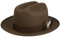 Stetson Brookfield Open Road Wollhut - Einfarbiger Hut - Cattleman-Form - Outdoor-Cowboyhut mit Asahi Guard® - Wasserabweisend - Herren - Herbst/Winter Khaki XL (60-61 cm)