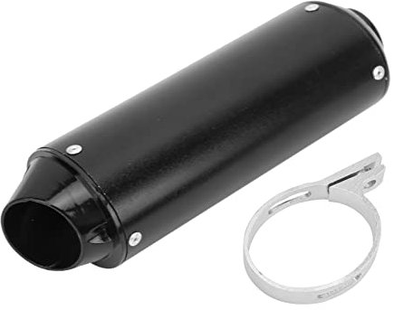 Auspuffschalldämpfer 32 Mm 1,3 Zoll, 32 Mm 1,3 Zoll Schalldämpfer Schwarz für Schalldämpfer 32 Mm 1,3 Zoll Metall 90 Cc 110 Cc 125 Cc 150 Cc 160 Cc ATV Pit Bike Motorradzubehör