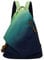 Retro Segeltuch Rucksack Canvas Vintage Rucksäcke Echtleder Daypack Reisetasche Schulterrucksack für Herren Damen (6882-Canvas-Blue+GrayishGreen)