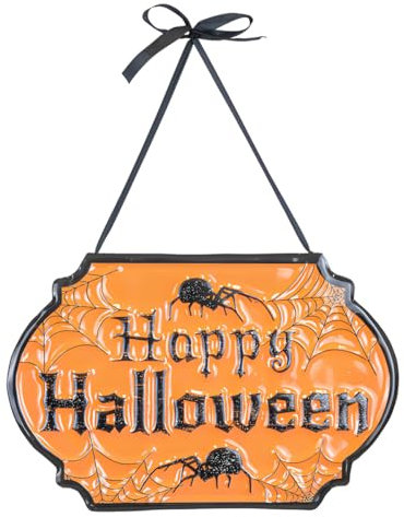 Happy Halloween Cartel De Metal 25cm