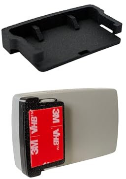 Clip di Fissaggio per Telepass 2023 e 2024 - Clip Adesiva compatibile con telepass Slim Nuovo modello nuova generazione - Sistema Fissaggio per telepass 2023 per auto - Nera