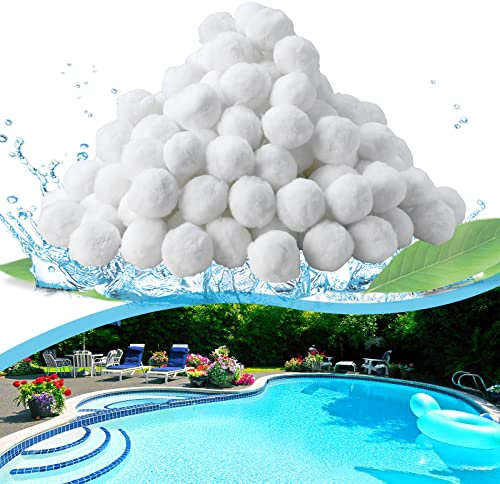 TLSUNNY 1400g Filtro Balls, Palline Filtranti Piscina, Sfere Filtranti per Piscina, Sostituisce 50 kg di Sabbia Filtrante, Accessori per Impianti di Filtraggio, per la Pulizia della Piscina, Filtro