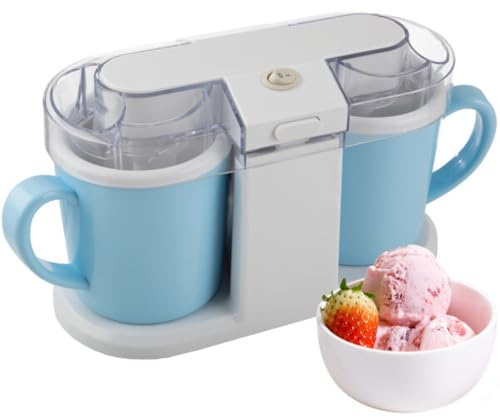 Ice Cream Maker - 1QT Ice Cream Machine for Sorbet, Gelato, Frozen Yogurt and More - Kitchen Appliances and Gadgets by Classic Cuisine (Blue)