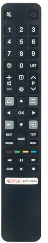 AULCMEET RC802NU YUI1 Replacement Remote Control Fit for TCL FHD7900 Serie Full HD Android TV, P63 P72 P73 Serie 4K HDR TV, S52 S54 S62 Serie Android TV, X92 Serie Mini LED 8K TV