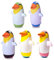 5 Stück aufblasbare Pinguin Tumbler Spielzeuge Lustige Pinguin Figuren Stanzsäcke Stand Pinguin Party Festival Sport Spielzeug Kinder 22cm (Bunt)