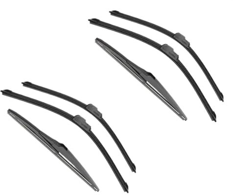 AESRTMJ Für Mazda Für 3 BM BN 2013-2018 Auto-Wischerblätter Vorne Und Hinten Gummi-Scheibenwischer Auto-Windschutzscheibe 24+18+12(6 Wipers)