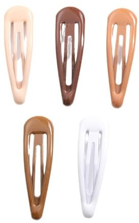 CharmBurst 40 pinzas para el pelo para mujer, 5 colores, pinzas para el pelo, pinzas para el pelo pequeñas, para peluquería