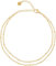 day.berlin Damen Fußkettchen Ava in Gold 18k vergoldet, Layered Fußkette mit kleinen Kugeln 22cm + 5cm variable Länge, 316L Edelstahl nickelfrei und wasserfest