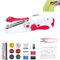 Maquina de Coser Portatil,Maquina Coser,Maquina Coser Manual,Mini Maquina de Coser,Para DIY Ropa, Cortinas, Viajes en Familia