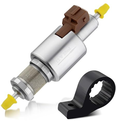 GEAREVER 12V 28ml Ölpumpe Kraftstoffpumpe Heizungspumpe Dosierpumpe, geräuscharme Luftheizungs-Kraftstoffpumpe, Impulsdosierpumpe für Webasto Eberspacher Autoheizung 2 kW, 5 kW, 8 kW, Standheizung