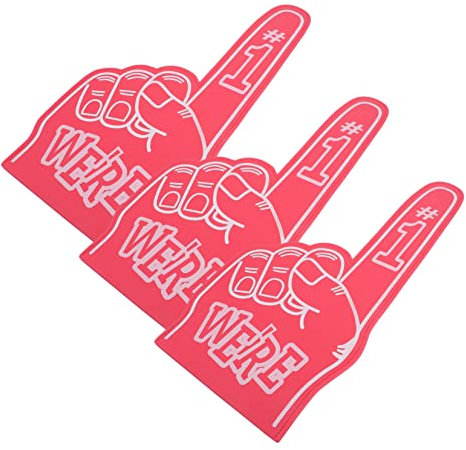 OSOLADY 3stücke Schaumstofffinger Für Sportveranstaltungen Bunte Cheerleading Hände Für Fußball Basketball Und Partys Wiederverwendbare Requisiten Für Kreative Anlässe