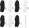 AOZUO Lot de 6 Cordons de Remplacement, Cordon 130 cm pour Sweat à Capuche, Cordon pour Pantalon de Jogging avec enfile Cordon, pour Shorts, Pantalons, Sweat Shirts, Vestes, Manteaux (Blanc + Noir)