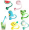 ccuzs 6PCS Straw Cover, Cartoon Animal Toppers for Tumbler Lids, Reusable Cap Covers for Outdoor Adventures, Picnicking, Camping, Hiking, Travel & Outdoor Accessories