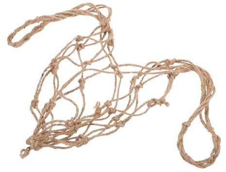 GLEAVI Gewebter Netzbeutel Für Obst Und Gemüse Wiederverwendbar Aus Hanfseil Große Kapazität Haltbar Für Einkaufen Lagerung Zu Hause Freien