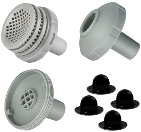 Kit de raccordement de filtre de piscine Intex pour entrée et sortie de piscine Intex, accessoire de piscine Ø 32 mm, pièce de rechange avec filetage intérieur à visser, améliorer la circulation de
