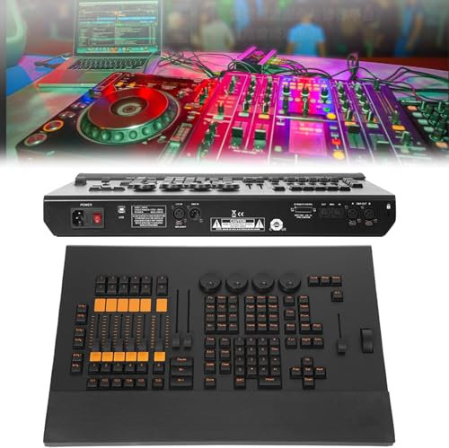 Controller DJ professionale e attrezzatura per la registrazione musicale - Console di mixaggio per illuminazione versatile con scheda luci D M X - Supporta fino a 65.536 parametri