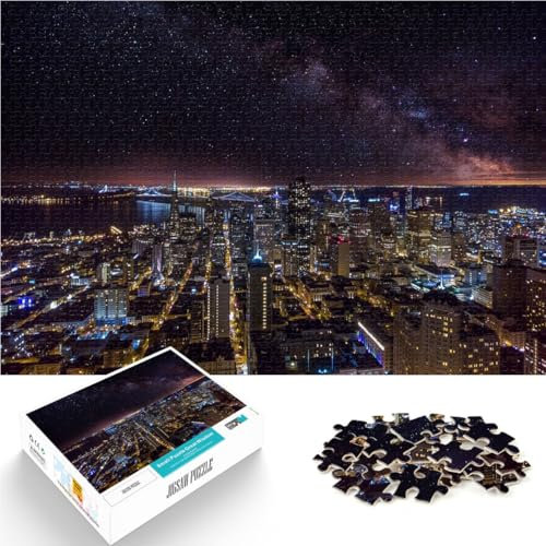 Dekomprimierendes intellektuelles Lernspielzeug San Francisco Reisen USA 1000-Teile-Puzzle für Teenager 26x38cm EIN Kunstwerk