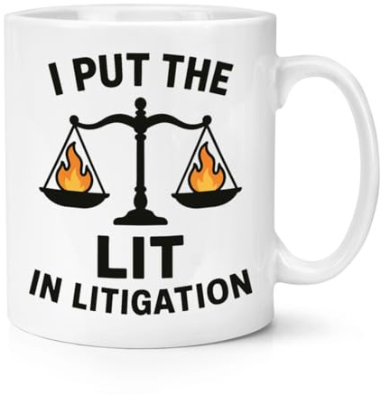 Gift Base I Put The Lit in Litigation Lawyer 10oz Mug Cup
