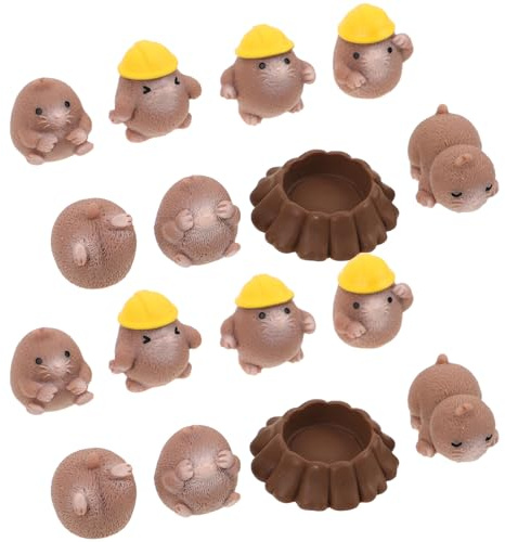 ifundom 24 Miniatur Gopher Figuren aus Robustem Kunstharz Kleine Tierstatue für Selbstgemacht Minigarten Schreibtischdekoration Platzsparend Farbenfroh Geschenkidee