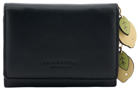SEIDENFELT MANUFAKTUR Geldbörse Ilmi with Lemons Wallet Black schwarz