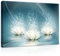 Forwall - Leinwand Bilder - Blumen Abstrakt Blau Lilie - 50x70 cm Leinwandbilder - Bild auf leinwand - Wandbild XXL groß Wandbilder für Wohnzimmer Schlafzimmer Wohnzimmerbilder Modern kunstdruck