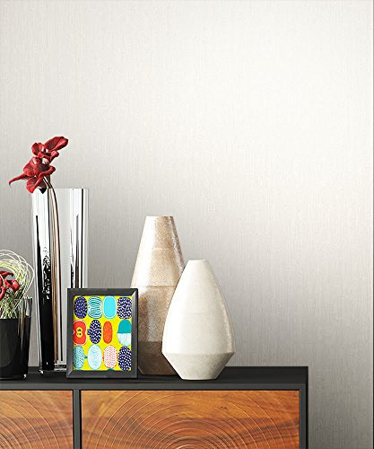 NEWROOM Blumentapete Tapete Weiß Unifarbe Struktur Uni Vliestapete Vlies moderne Design Optik Einfarbig Unifarben inkl. Tapezier Ratgeber