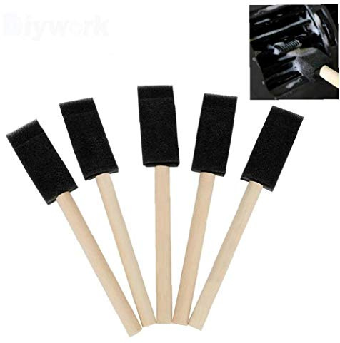 5Pcs Auto-Grill-Reiniger weichen Schwamm Holz Griff Auto-Pflege Auto-Klimaanlage Vent Bürste Jalousien Duster Pinsel