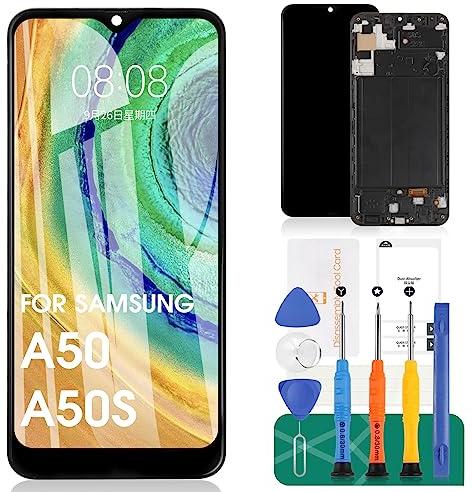 OLED Ersatzbildschirm für Samsung A50S Bildschirm für Samsung Galaxy A50 LCD Display A505F/DS A505G/DS SM-A505 A505FDS Touch A505 A507 Bildschirm SM-A507F, SM-A507FN, SM-A5070 Digitizer Assembly