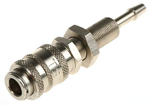 RS PRO Pneumatische Schnellsteckkupplung Messing, Metrischer M7-Stecker, Schlauchkupplung, 3mm Rectus 20, Rectus 91,
