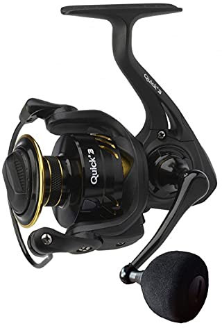 DAM Quick 3, Angelrolle, Spinnrollen, Allround-Angeln, High-Speed-Rolle für reibungslose und kraftvolle Leistung, Unisex, Schwarz, 5000