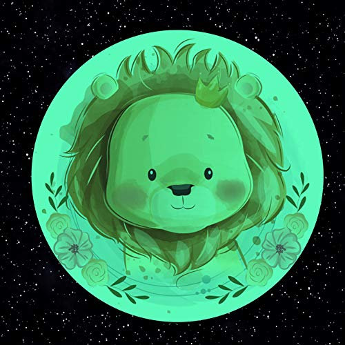 yabaduu Schutzfolie für Tonie Lauscher Design Aufkleber Cover für Kopfhörer kindgerecht passgenau selbstklebend Folie Zubehör für Kinder Spielzeug (Nr. 44 Prinz Löwe, Nachtleuchtend)