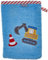 Playshoes Unisex Kinder Frottee-Waschhandschuh Gant de Toilette en Tissu éponge, 17-Bleu Baustelle, 15x20 cm