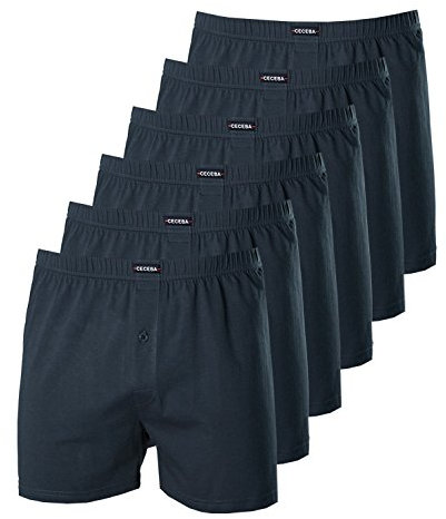 Ceceba Herren Boxershorts 2675 6er Pack, Farbe:Blau, Wäschegröße:6XL, Artikel:blau 2675-6979
