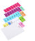 Klaviertasten Aufkleber, Klavier Keyboard Notenetiketten für 88 Tasten, Wiederverwendbar Volle Größe Piano Sticker Komplettsatz für Anfänger, Erwachsene und Kinder(Bunt)