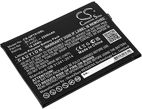 TECHTEK batteria compatibile con [Oneplus] 9 Pro 5G, LE2120, LE2121, LE2123, LE2125, LE2127 sostituisce BLP827