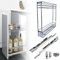 Evotrade Panier amovible pour cuisine, chariot coulissant amorti en acier inoxydable, extraction totale – porte-bouteilles, bocaux outils (pour module 20 cm)