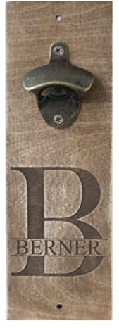 Wooden Beer Opener with Engraving Bottle Opener Personalised Wall Bottle Opener