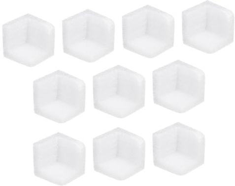 PATIKIL 50 Stück Schaumstoff Eckenschutz, 40x40mm Kantenschutz Schaumstoff für Rahmen für Versand und Umzug Sicherheitsschutz für Bilderrahmen (Weiß)