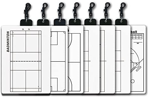 REALN Taktiktafel, Taktiktafel Fußball, Coaching-Klemmbrett, Geeignet für Basketball, Fußball, Volleyball usw (Color : Badminton)
