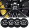 DSFG 4pcs 56MM 2,2 ' 'Auto-Logo-Aufkleber mit Räderabdeckung mit zentraler Abdeckung ABS-Material (fit K Schwarz)