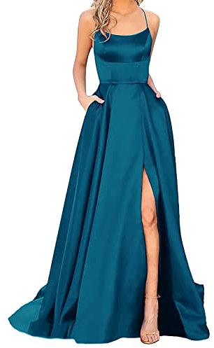 Kobilee Abiti da Cerimonia Donna Eleganti Scollo a V Formale Abiti da Cerimonia Mezze Maniche con Corsetto Curvy Abito da Sposa Fucsia Vestito de Cerimonia Taglie Forti Lungo Abito Cerimonia Cocktail