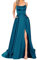 Kobilee Abiti da Cerimonia Donna Eleganti Scollo a V Formale Abiti da Cerimonia Mezze Maniche con Corsetto Curvy Abito da Sposa Fucsia Vestito de Cerimonia Taglie Forti Lungo Abito Cerimonia Cocktail
